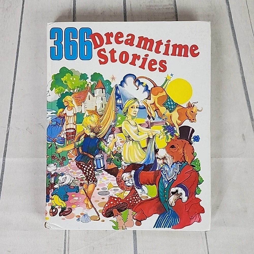 Vintage 80s Hardcover Book 366 Dreamtime Stories Full Color Illustrations